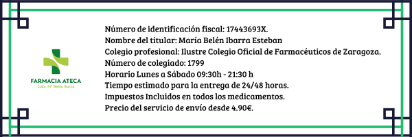 Cuadro informativo de la farmacia